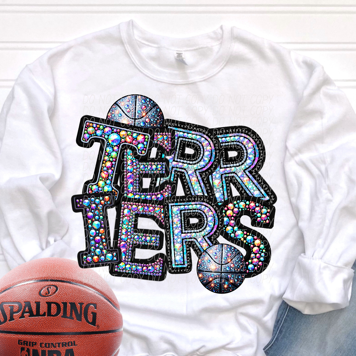 Terriers Basketball Rhinestone (CITY) 66666 DTF transfer