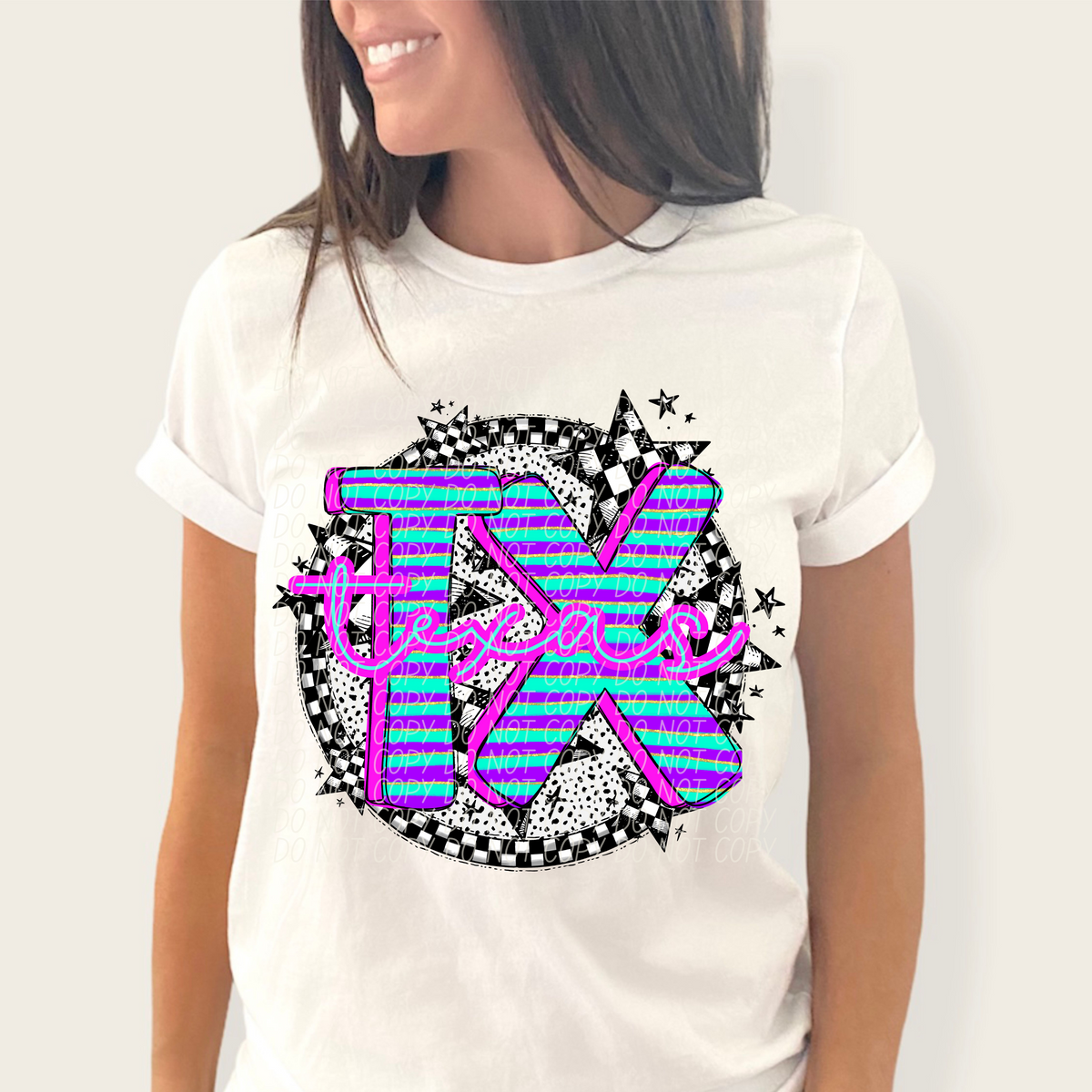 Dalmatian stripes circle states CITY DTF transfers