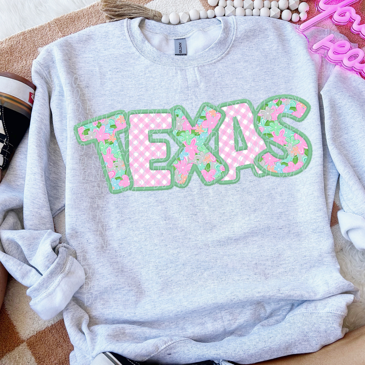 Spring floral state Texas (City) DTF Transfer