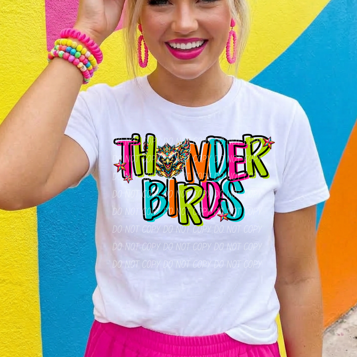 Thunderbirds Friday night neon (City) DTF Transfer