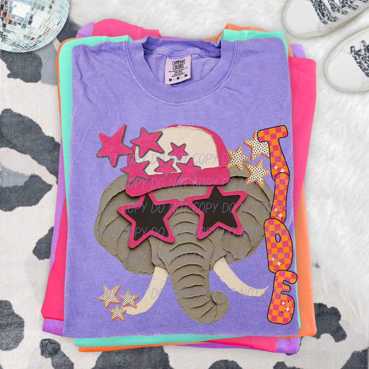 Tide pink stars (City) DTF Transfer