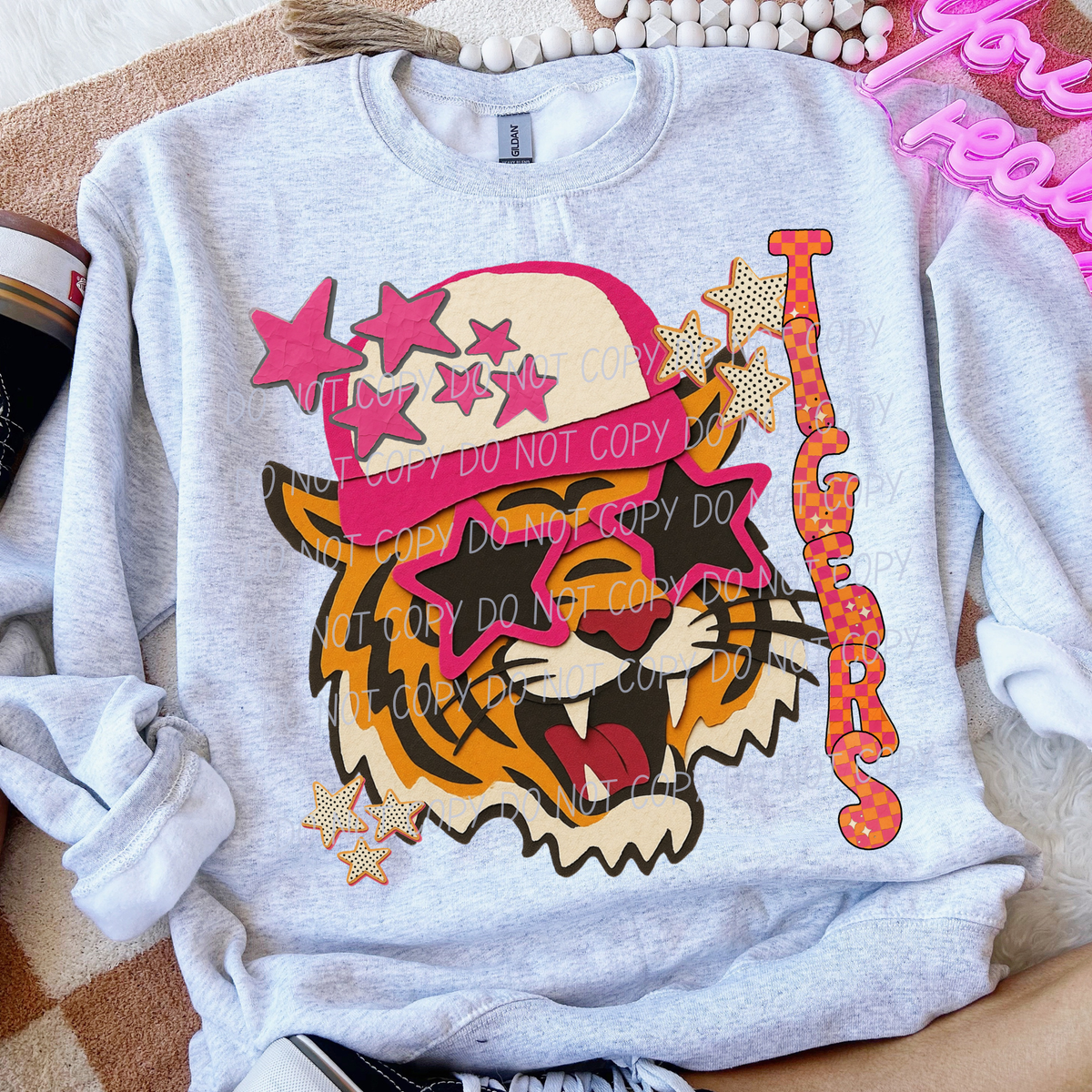 tigers collage mascot (city) DTF Transfer