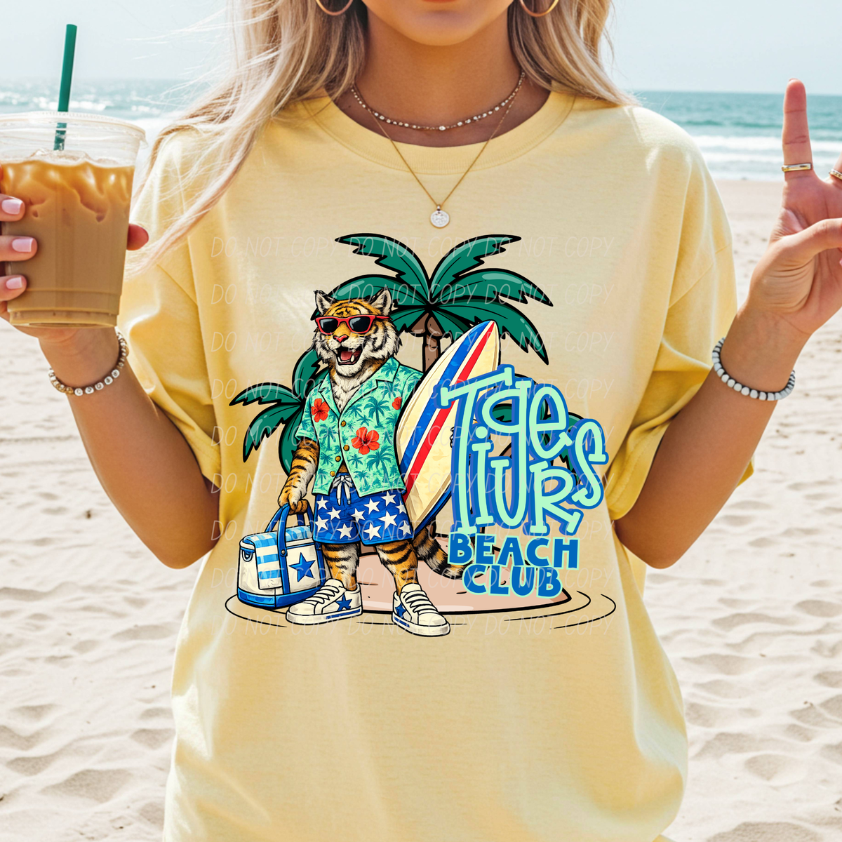 tigers beach club (city) DTF transfer