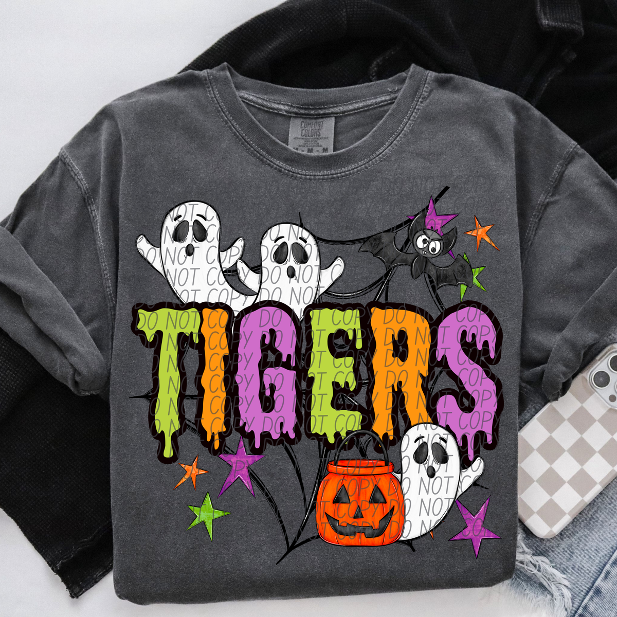 Tigers Halloween DTF Transfer