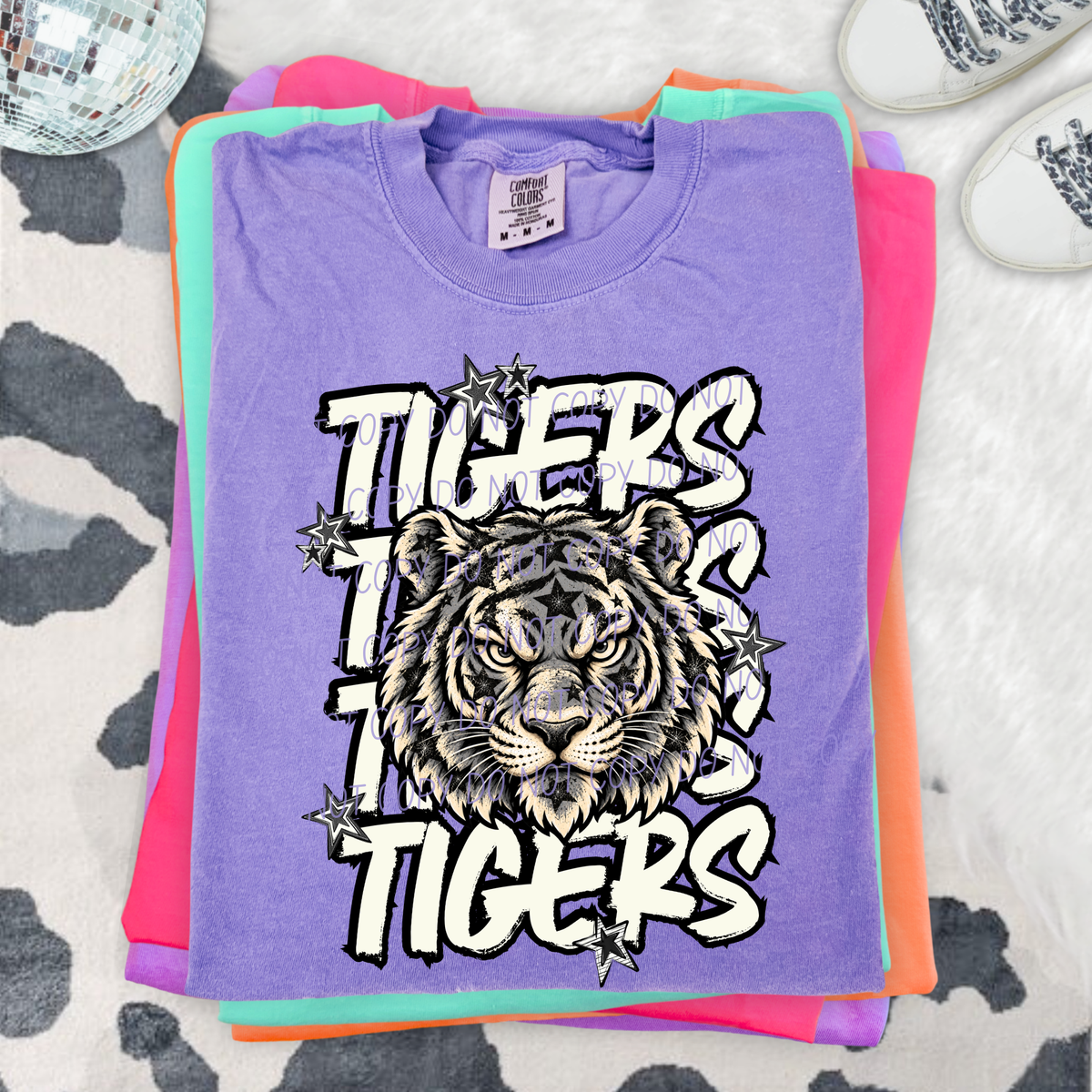 tigers varsity after dark (city) DTF Transfer