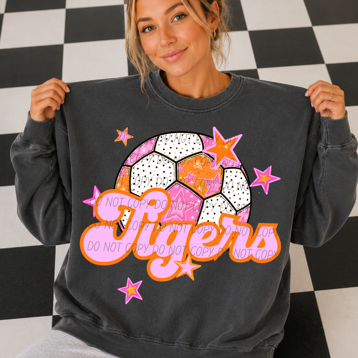 Tigers pink soccer (City) DTF transfer