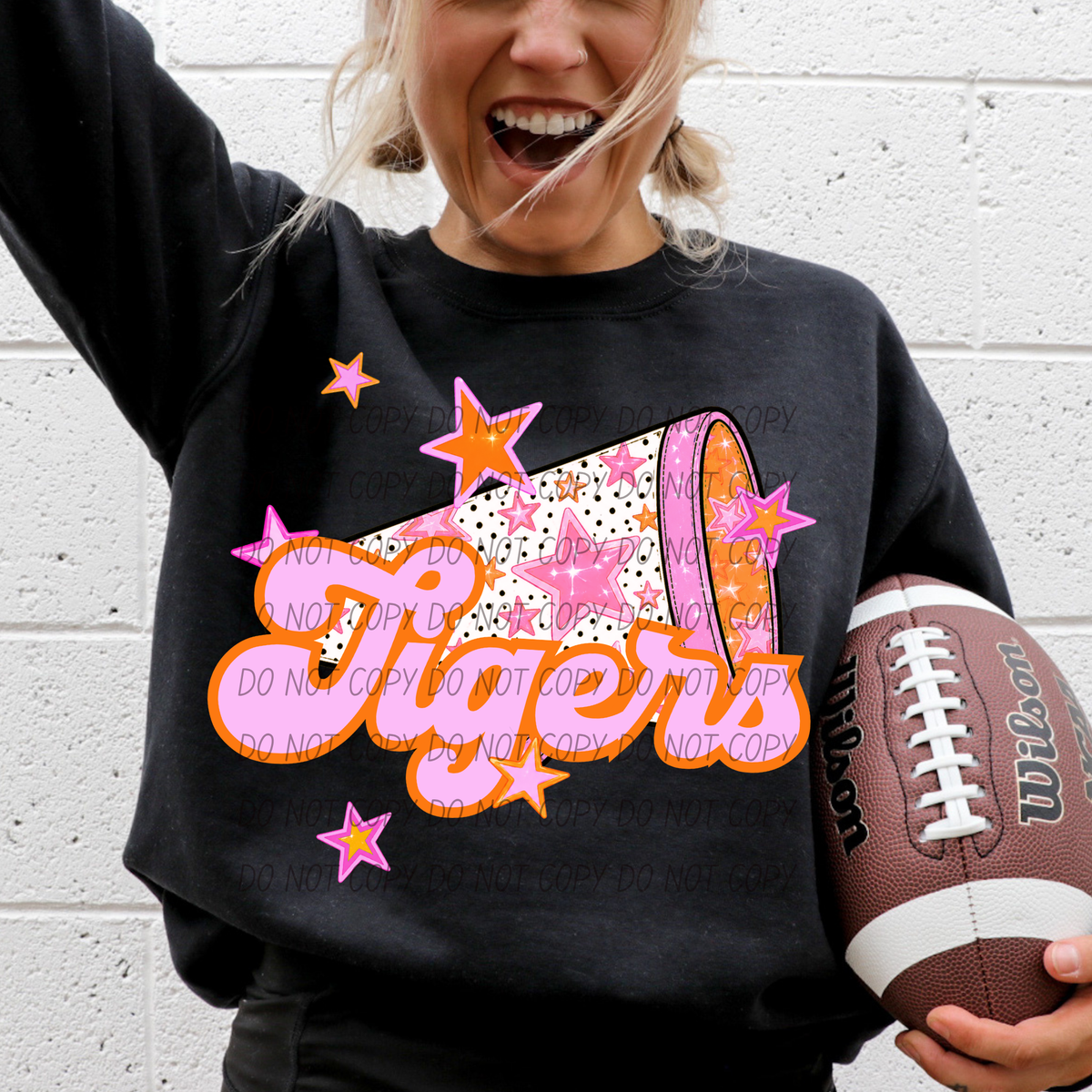Tigers pink cheer (city) DTF transfer