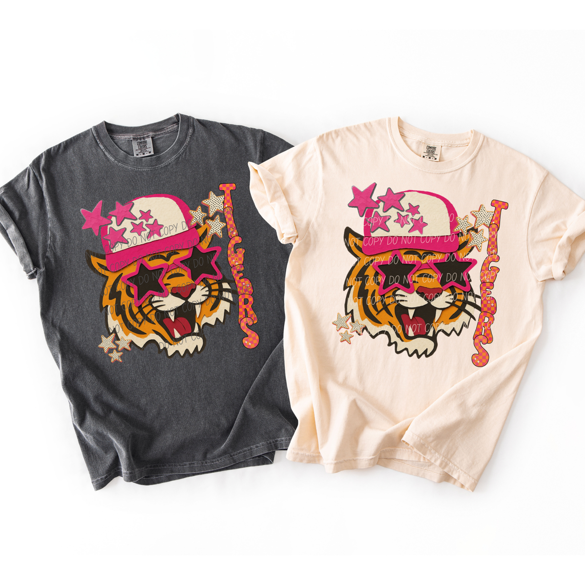 Tigers pink stars (City) DTF Transfer
