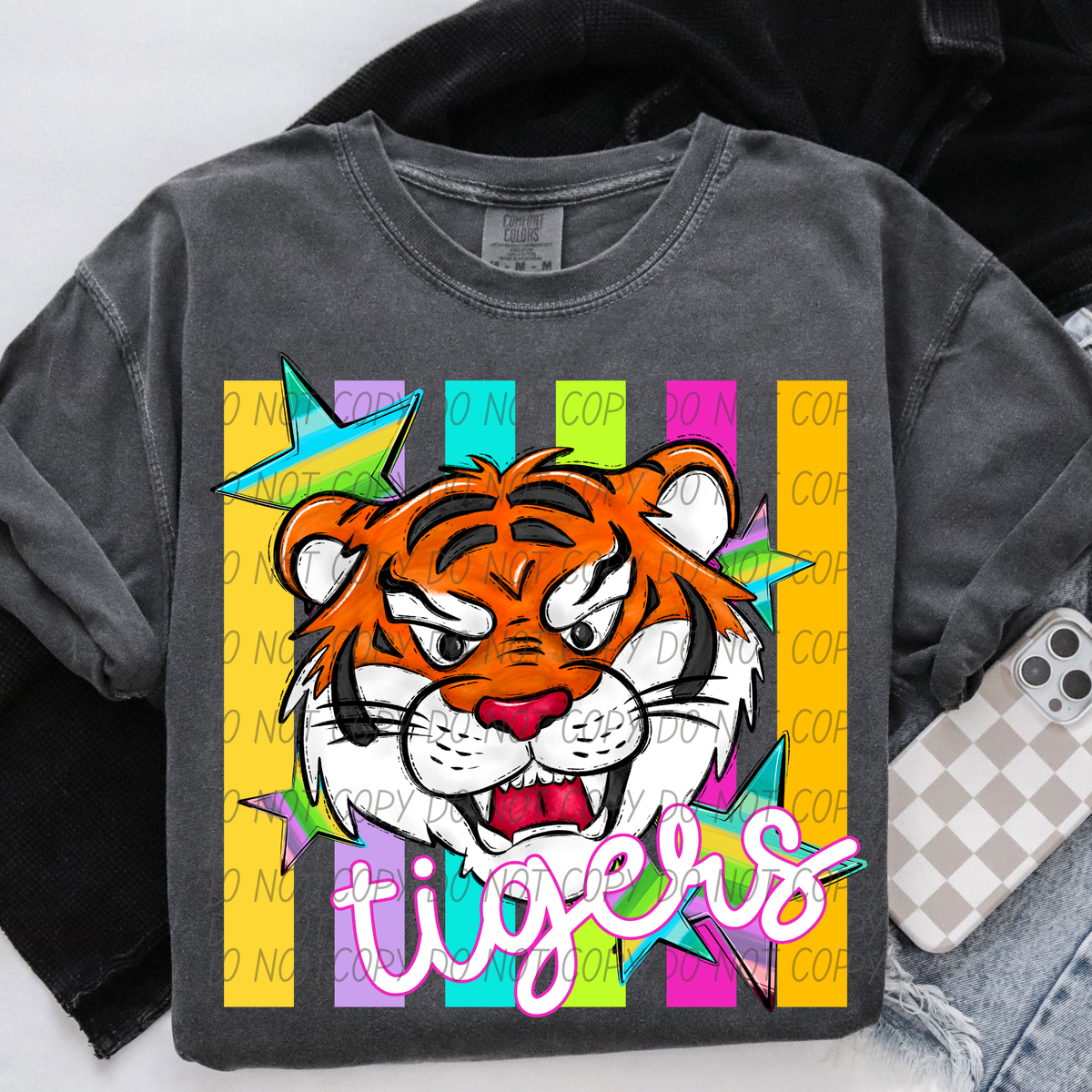 Tigers neon strips (City) DTF Transfer