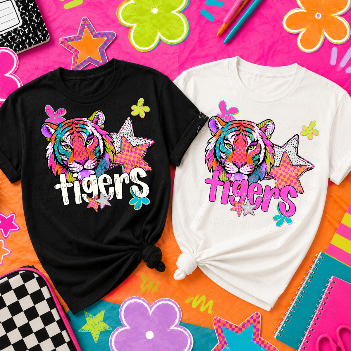 tigers pattern pop (City) DTF transfer