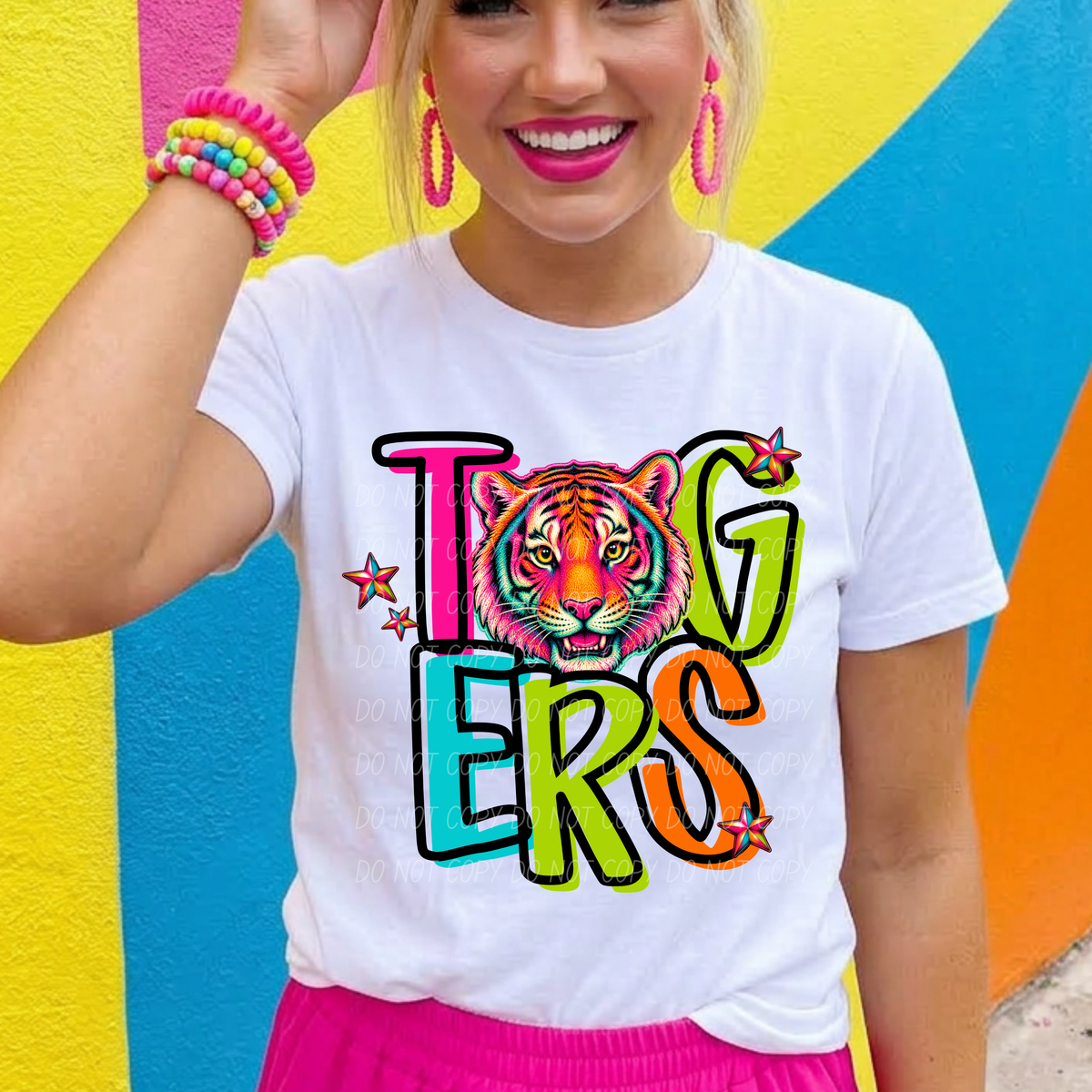 Tigers Friday night neon (City) DTF Transfer