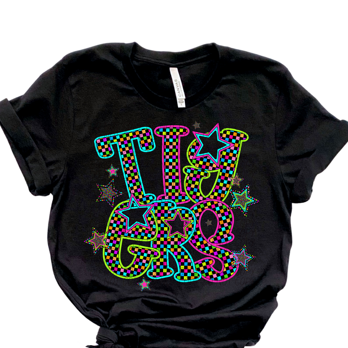 Tigers Neon Stars (City) 102399 DTF transfer