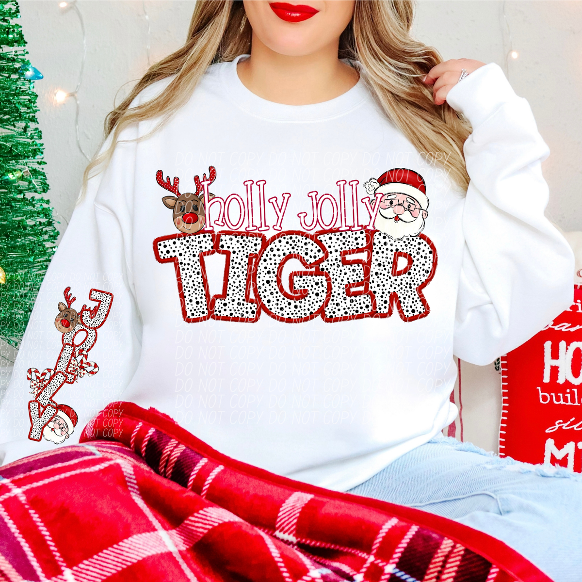 Tiger Holly Jolly (City) DTF transfer