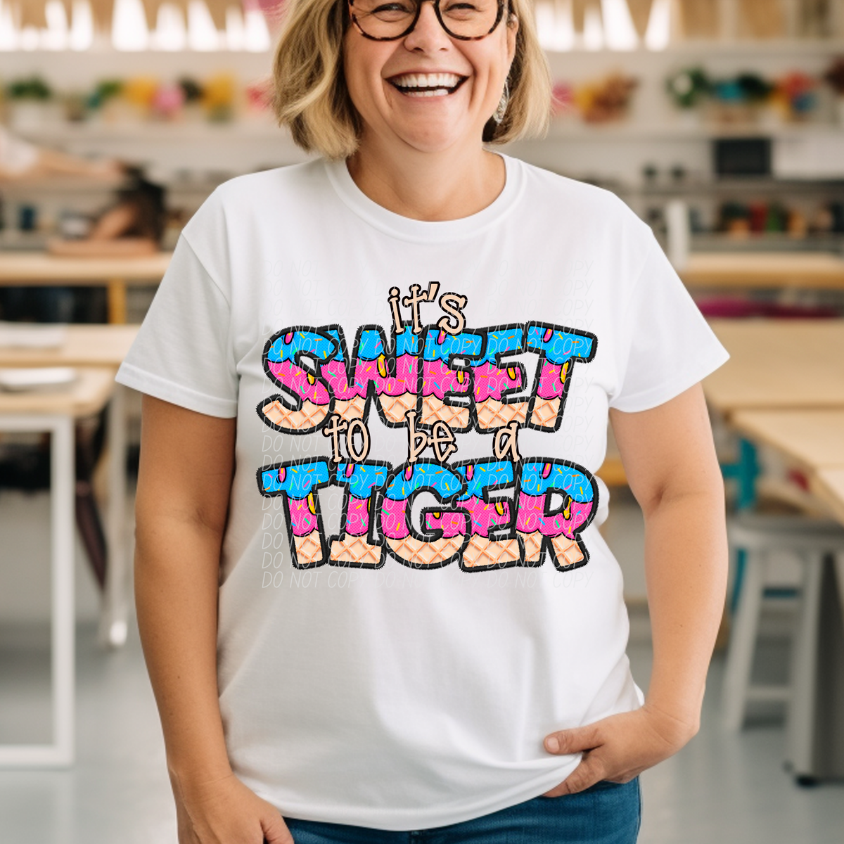 It's sweet to be a TIGER drip (Caplinger) DTF transfer