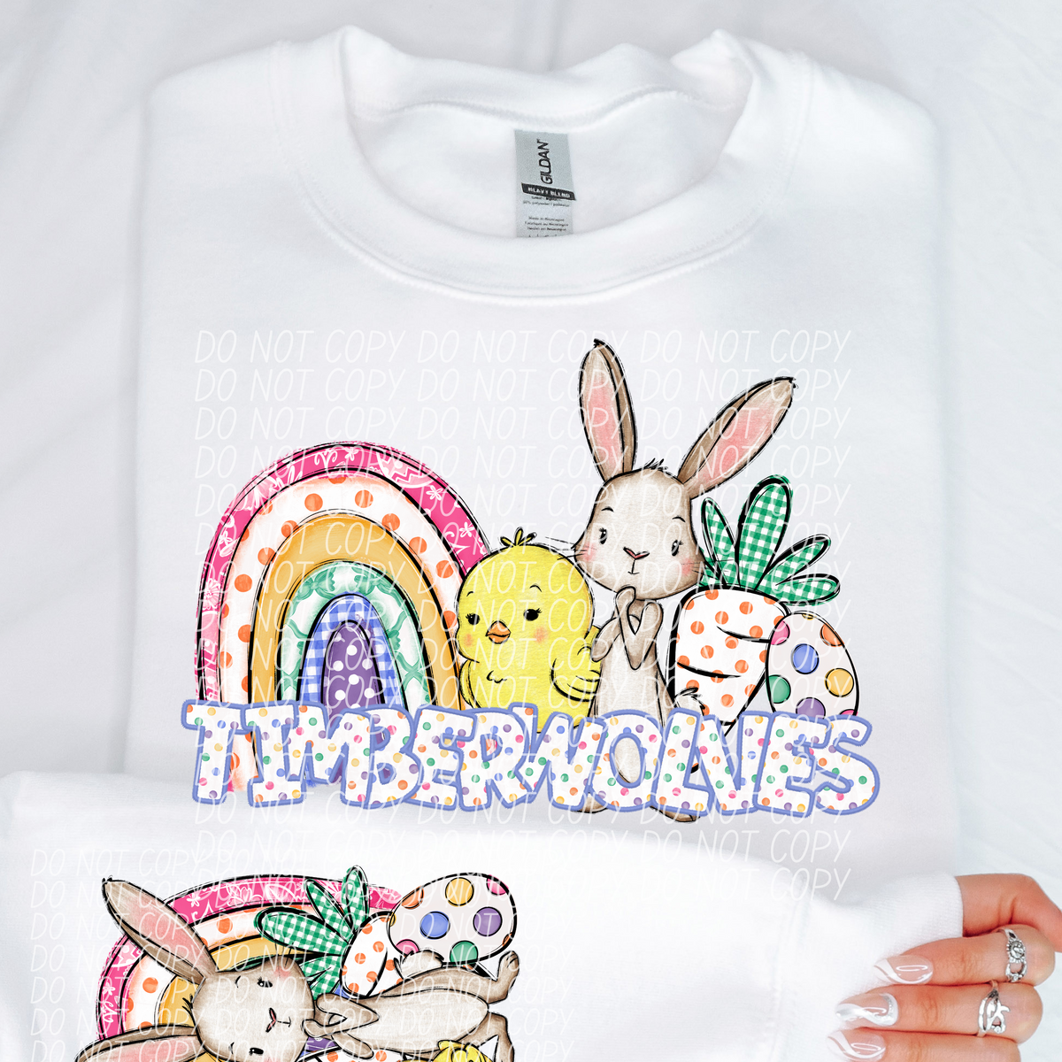 Easter Timberwolves (CITY) DTF transfer