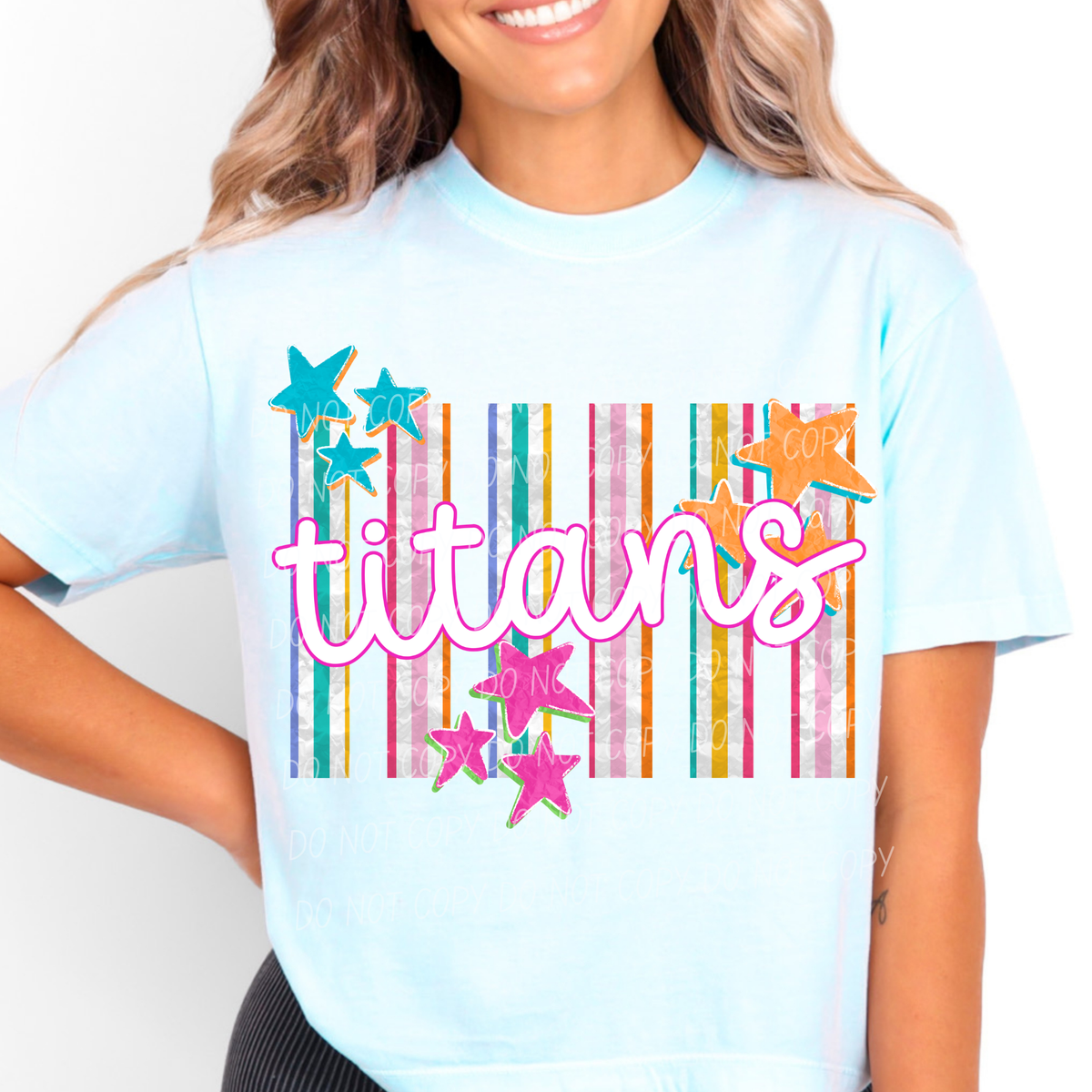 titans spirit stripes (city) DTF Transfer