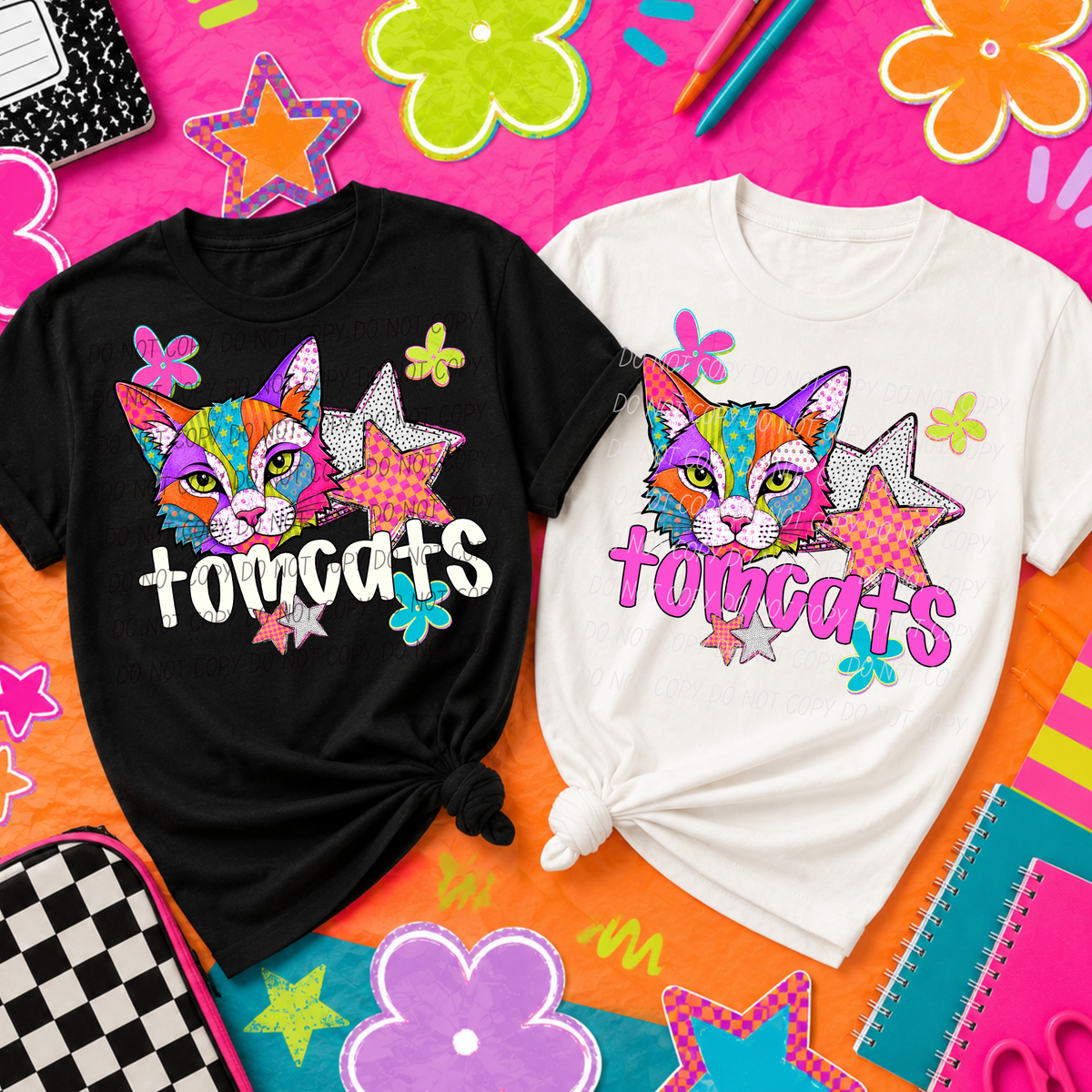 tomcats pattern pop (City) DTF transfer
