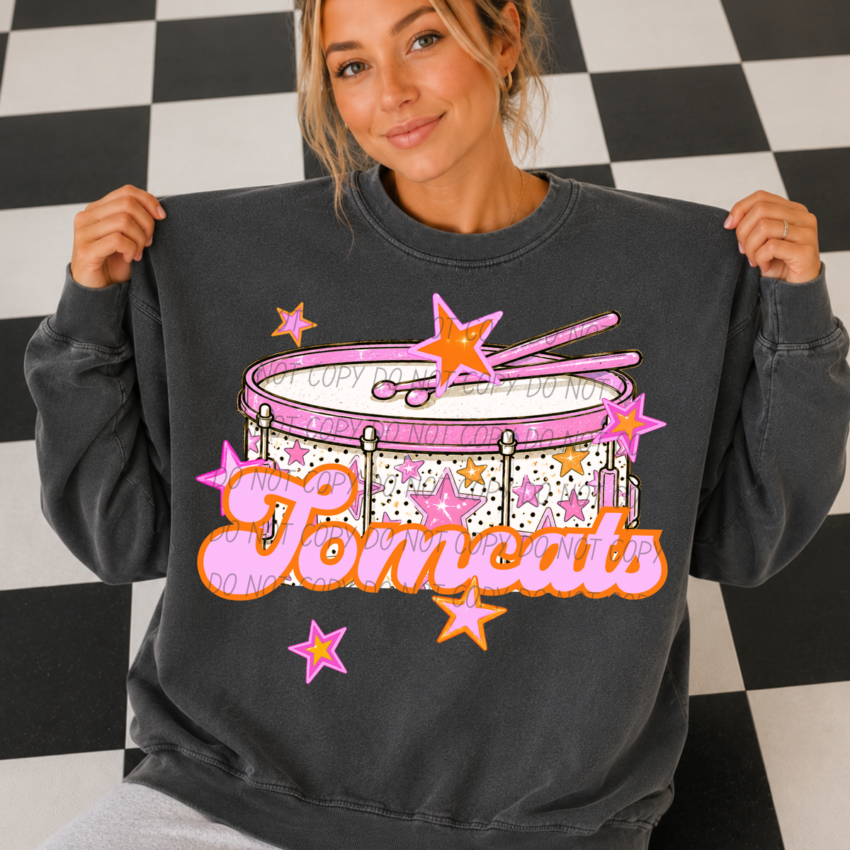 tomcats pink band (city) DTF transfer