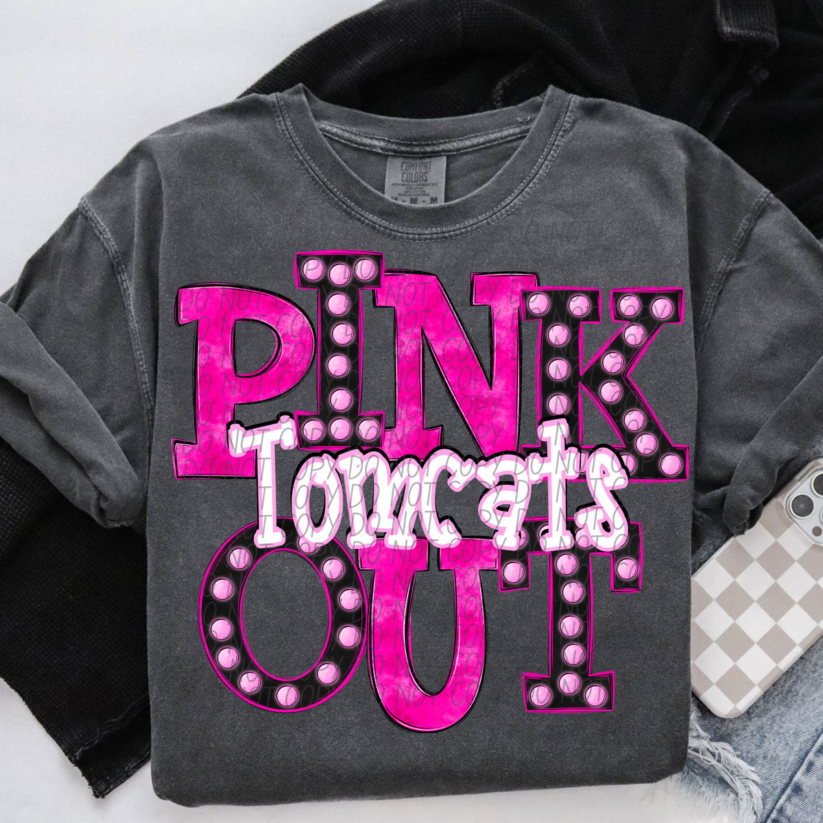 Tomcats Pink Out Marquee (City) 113051 DTF transfer