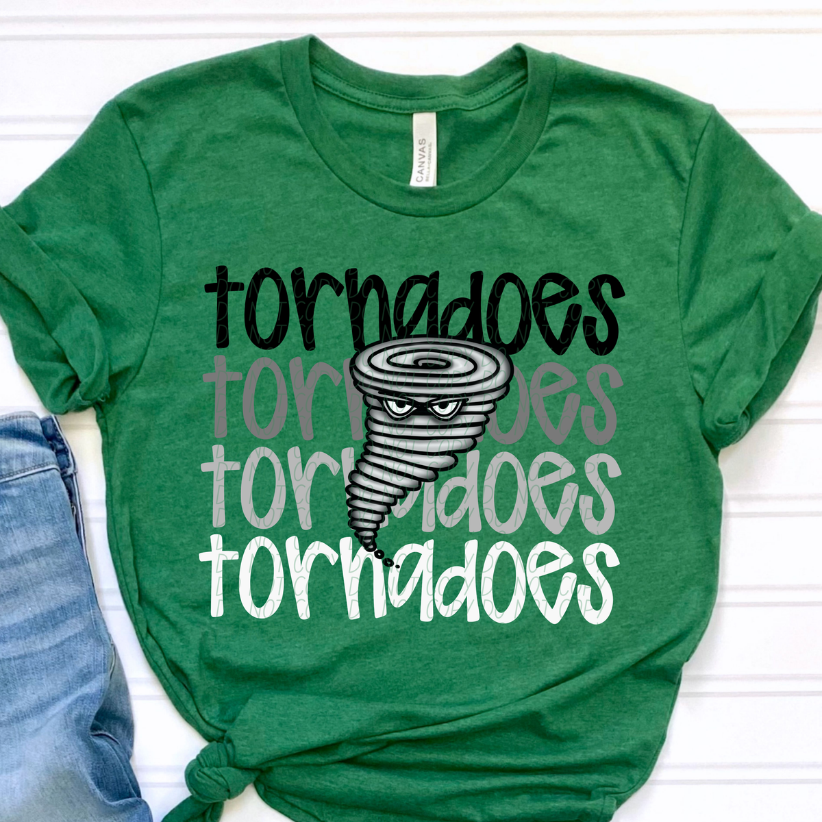 Tornadoes Word Stacked (CITY) 57470 DTF transfer