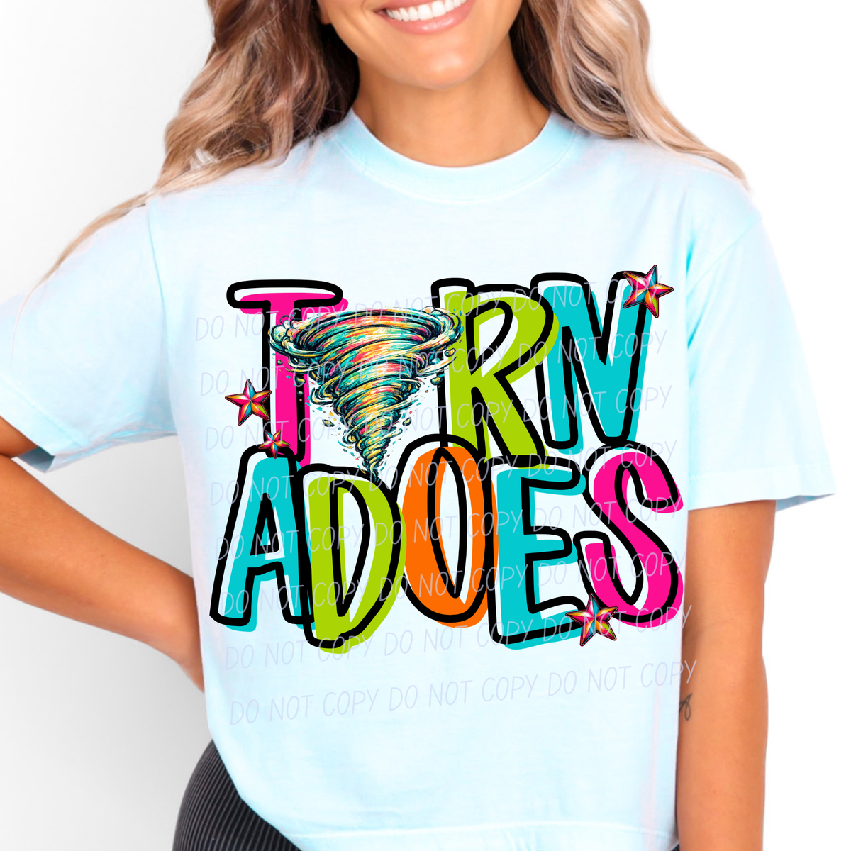 Tornadoes Friday night neon (City) DTF Transfer