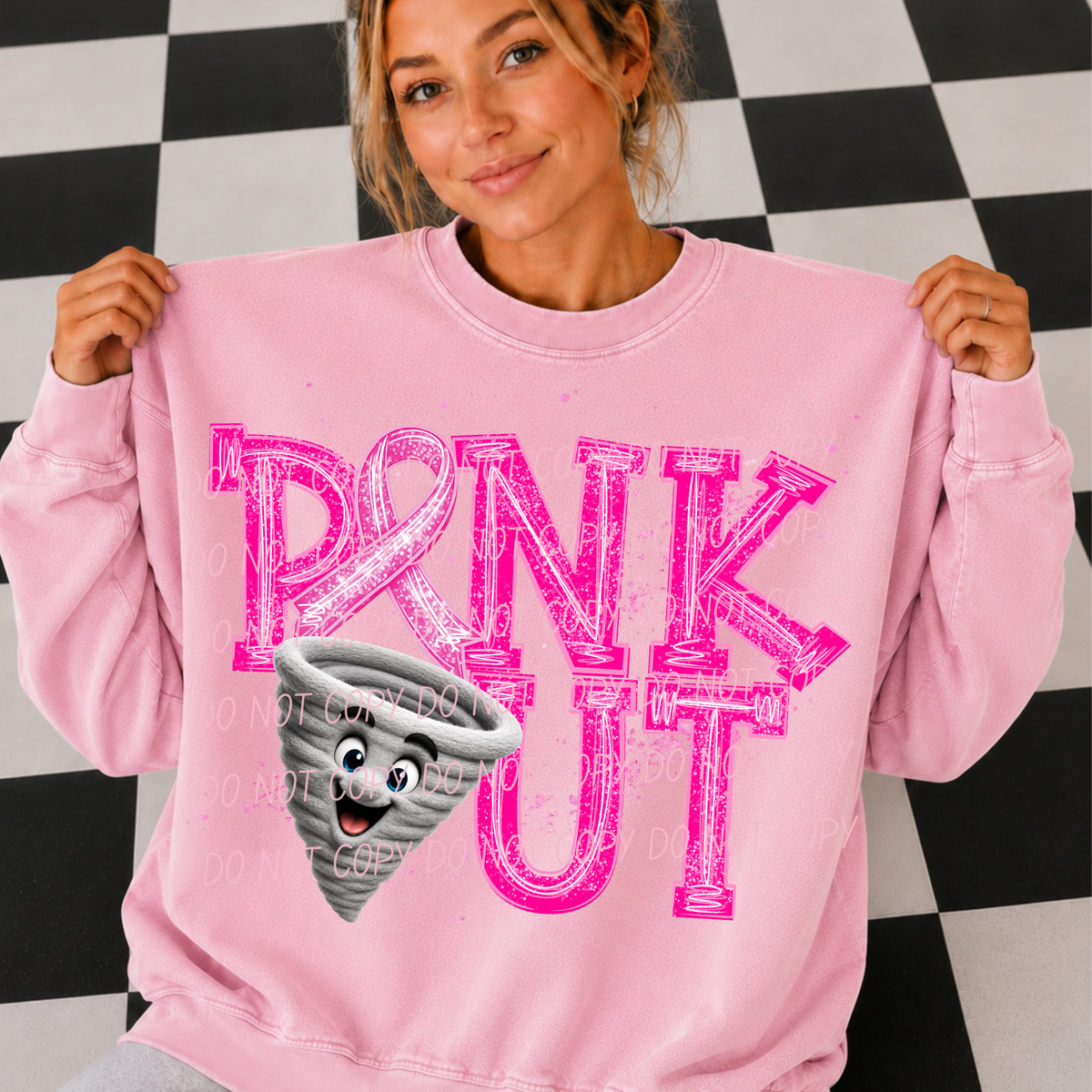 Tornados Pink out (city) DTF transfer