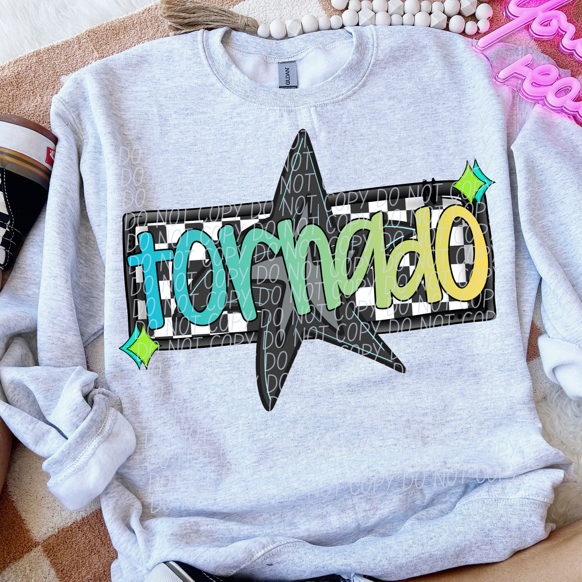 Tornado Skater Boy Mascot (City) DTF transfers