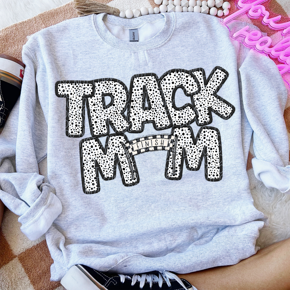 Track Mom Finish 74357 DTF Transfer