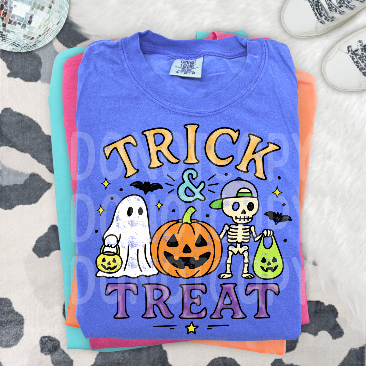 Trick & treat ORANGE pumpkin (CSG) DTF Transfer