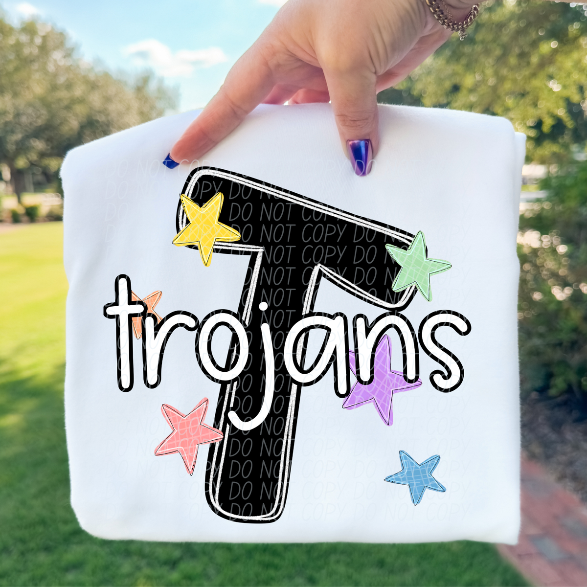 Trojans star Mascots (CITY) DTF transfer