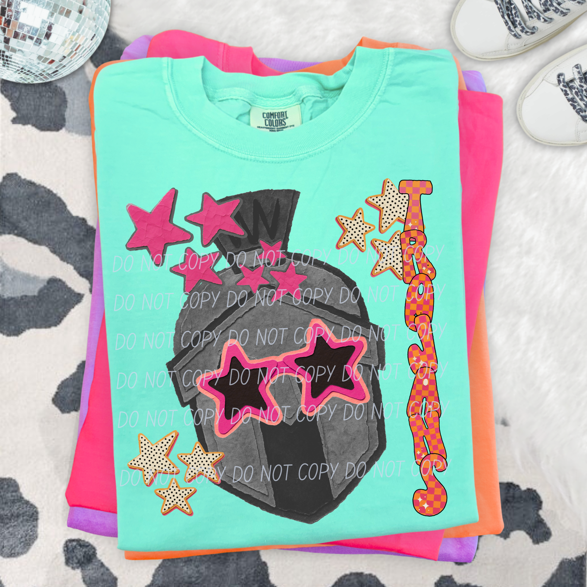 Trojans pink stars (City) DTF Transfer