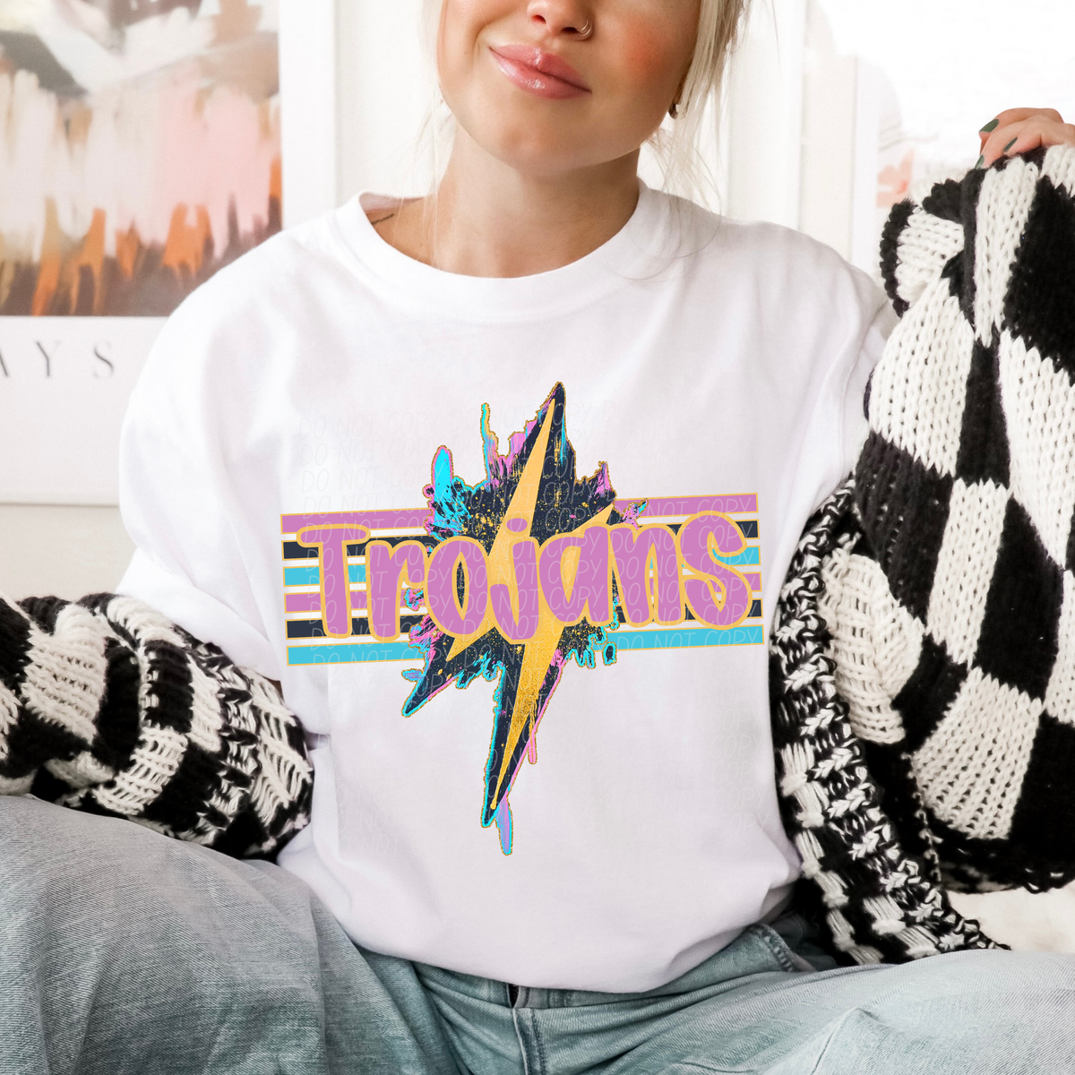 Trojans Geode Bolt (CITY) DTF transfer