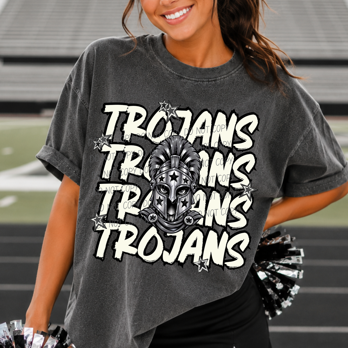 trojans varsity after dark (city) DTF Transfer