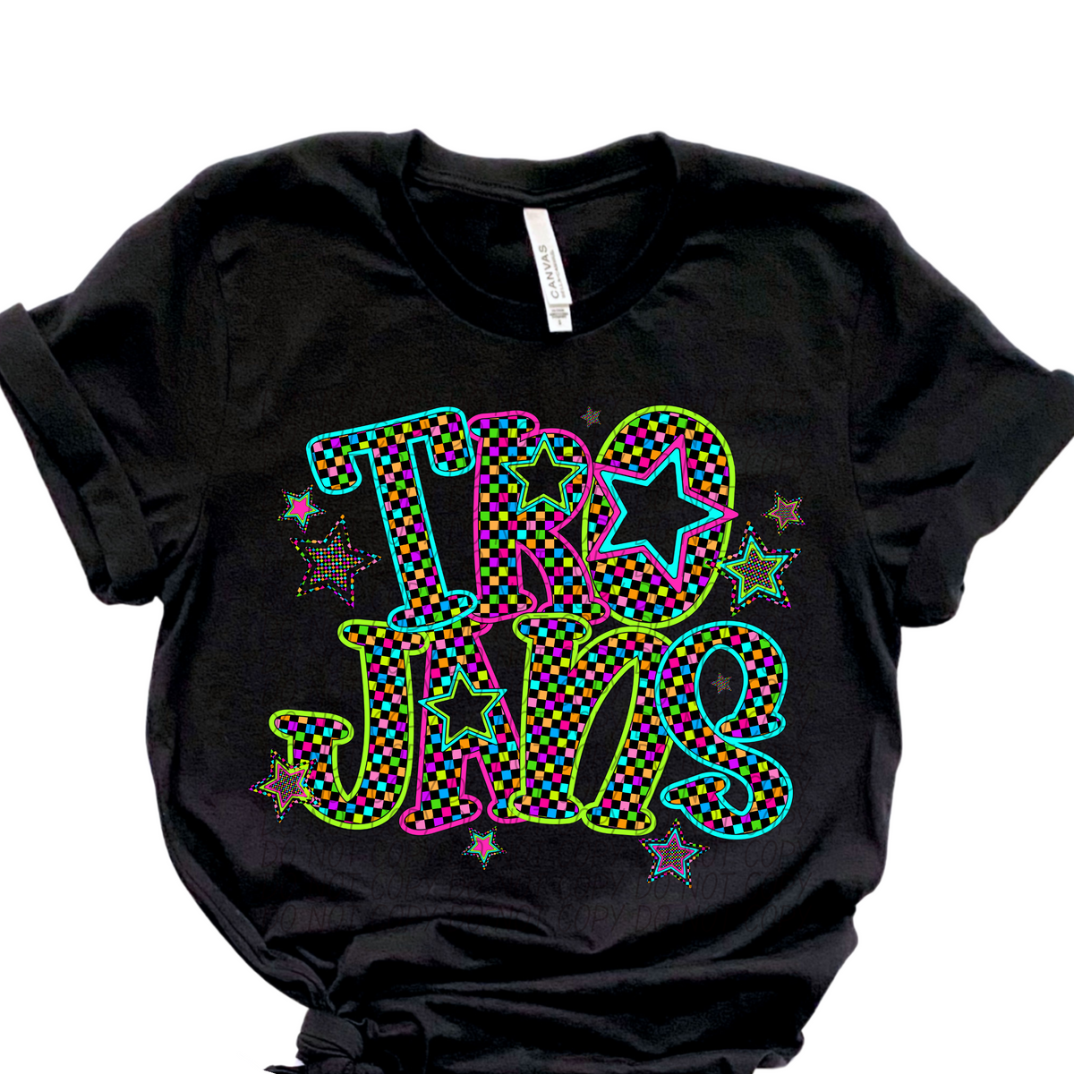 Trojans Neon Stars (City) 102410 DTF transfer