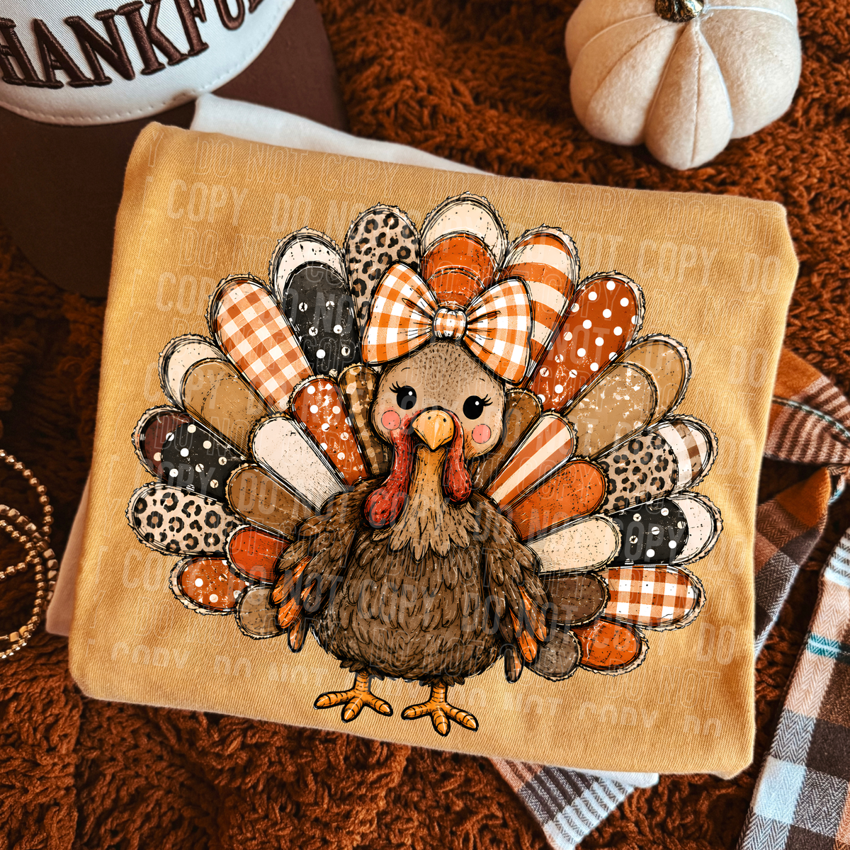 Turkey girl pattern (SBB) DTF Transfer