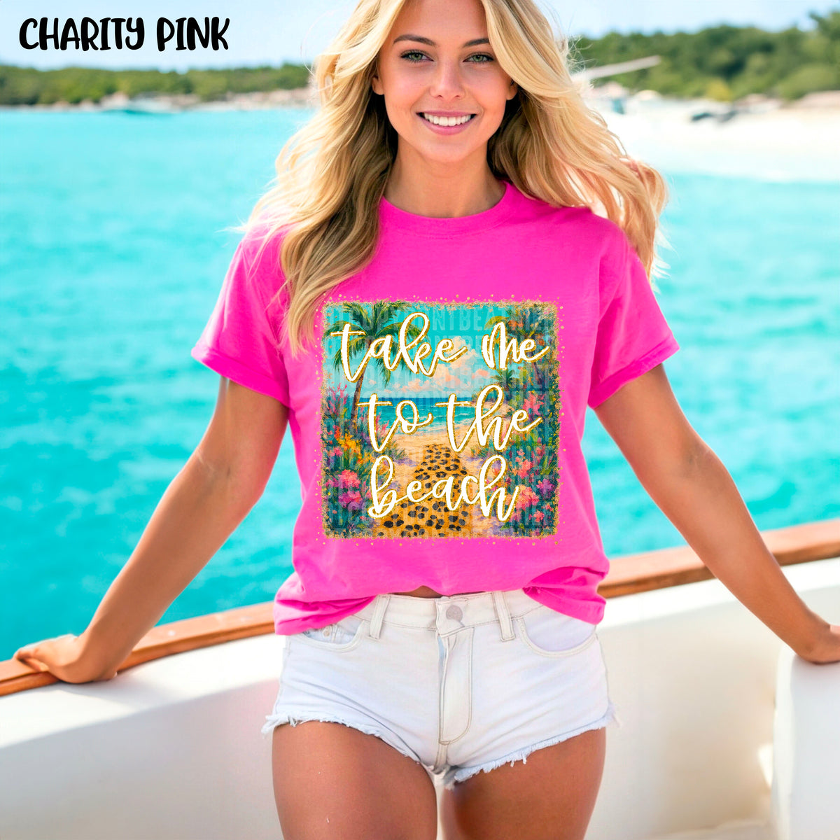 Take me to the beach 103485 DTF transfer