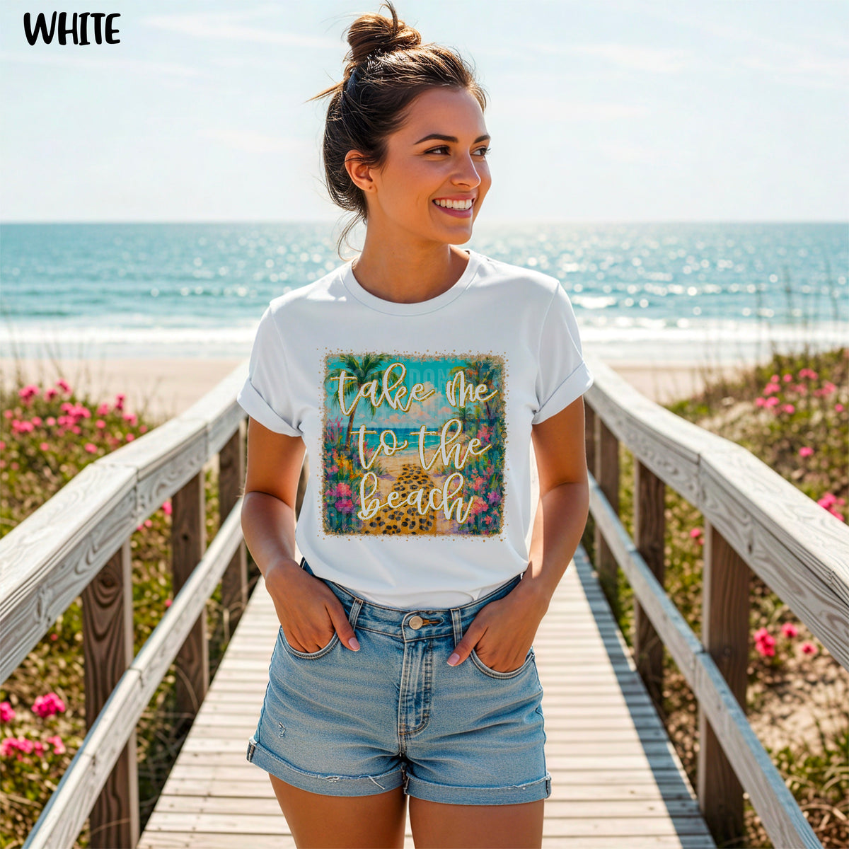 Take me to the beach 103485 DTF transfer
