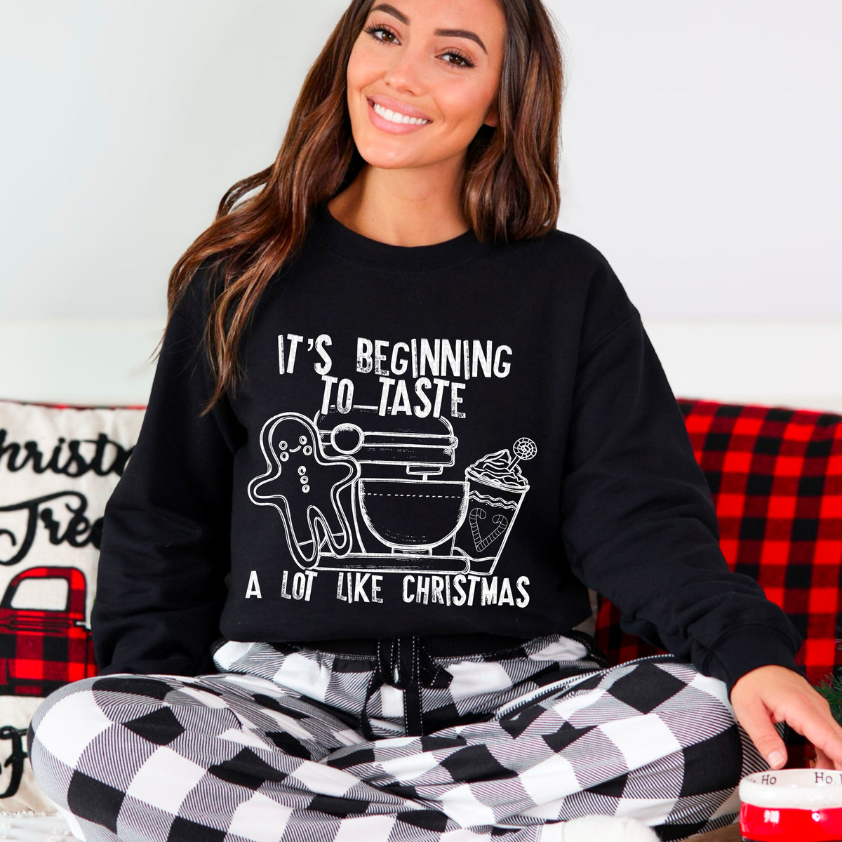 It's Beginning To Tastes Like Christmas White 104191 DTF transfer