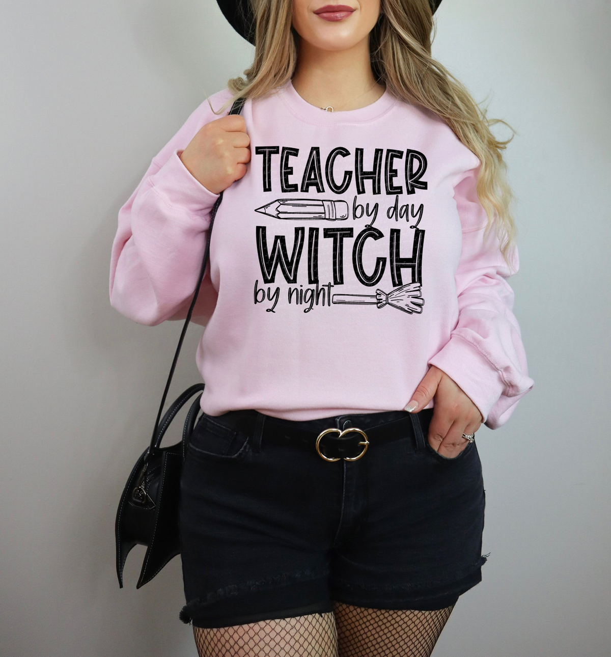 Teacher By Day Witch By Night Black 89112 DTF Transfer