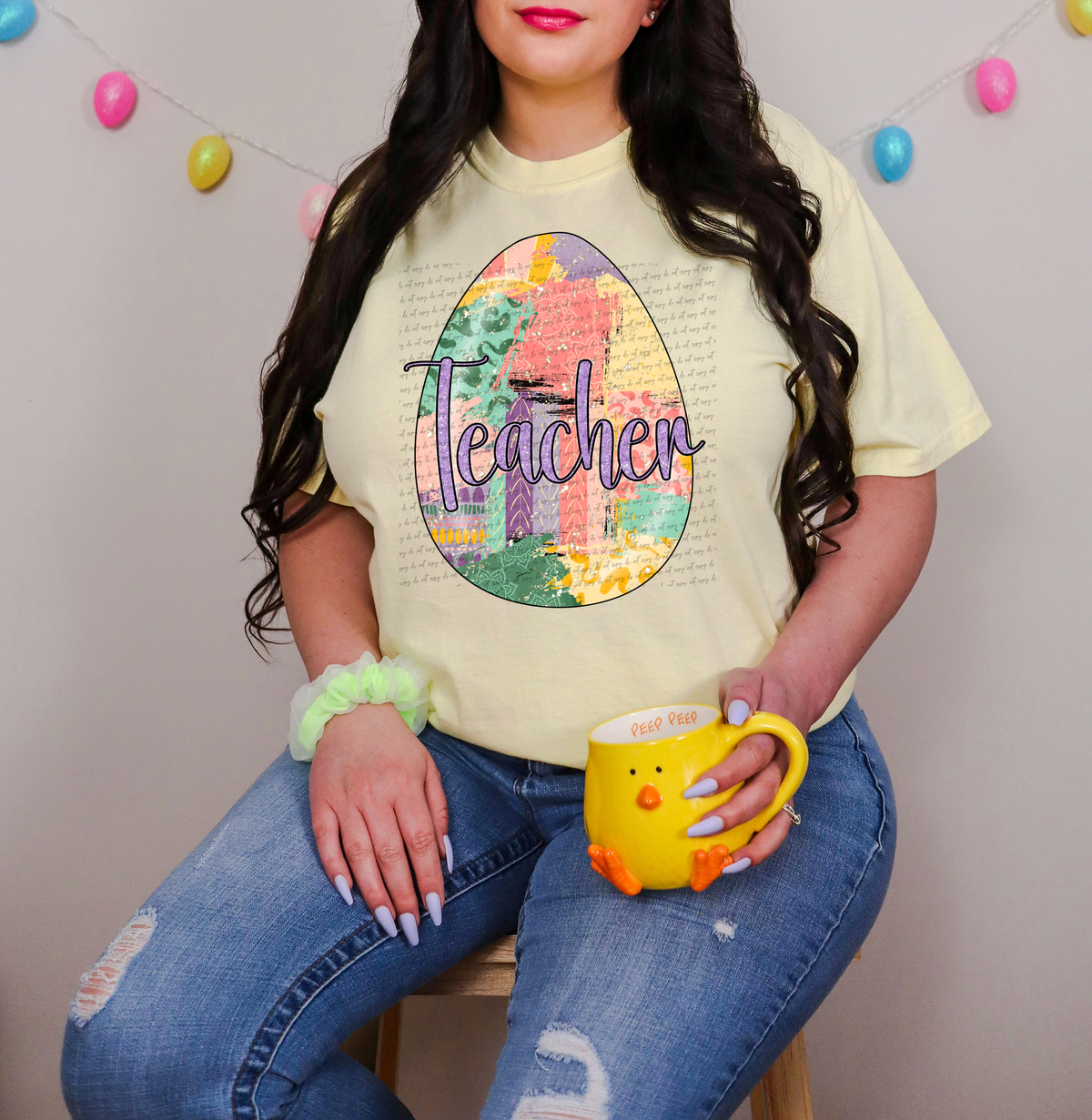 Teacher Easter Egg 89297 DTF Transfer