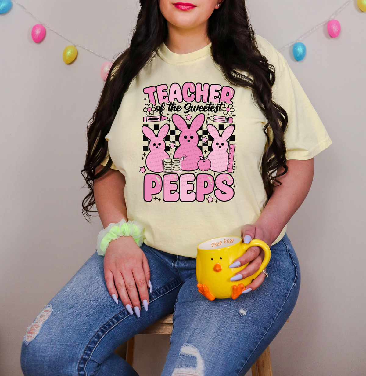 Teacher Of The Sweetest Peeps Pink 81791 DTF Transfer