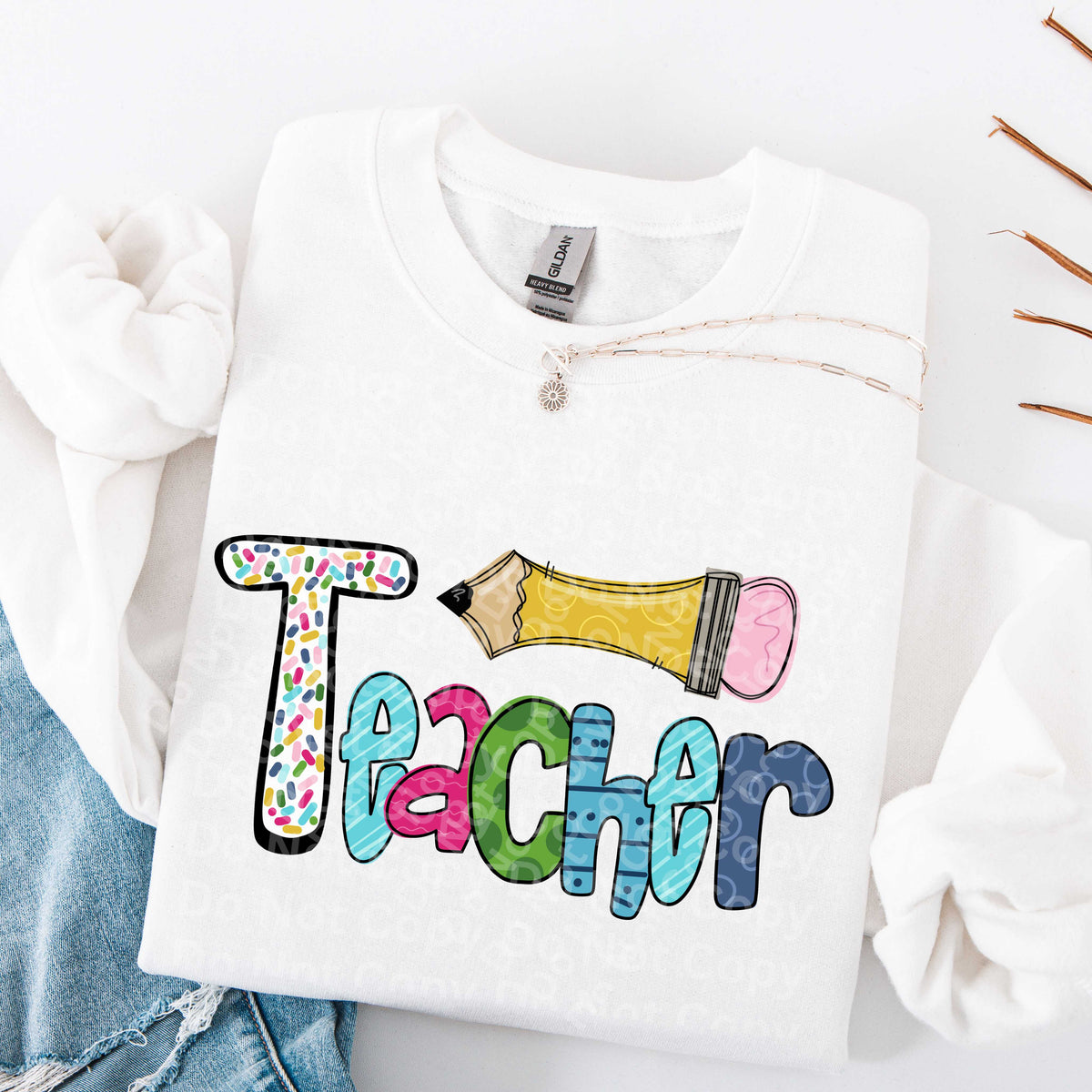 Teacher patterns (Irene) DTF Transfer