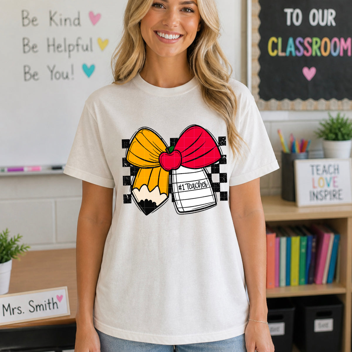 Teacher bow (SDD) DTF Transfer