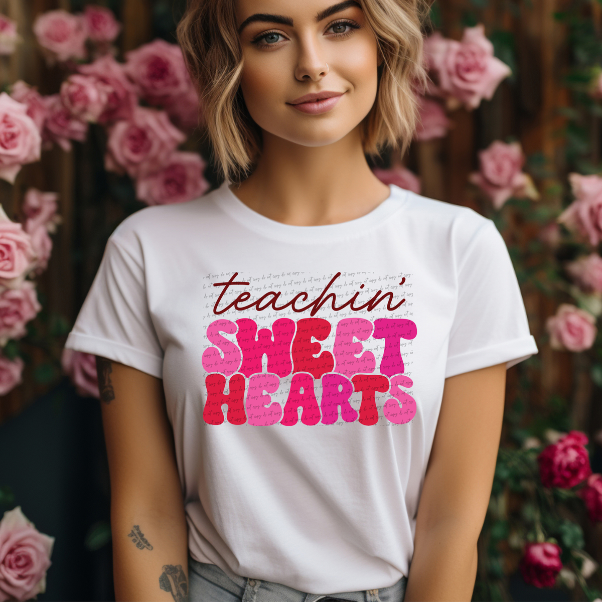 Teachin' Sweet Hearts 71732 DTF Transfer