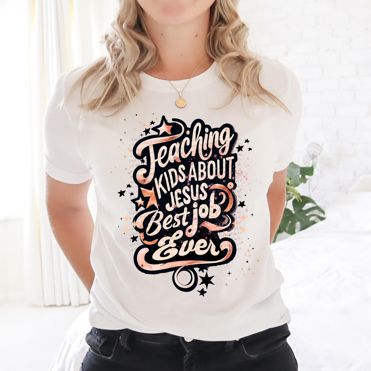 Teaching Kids About Jesus Best Job Ever 81417 DTF Transfer