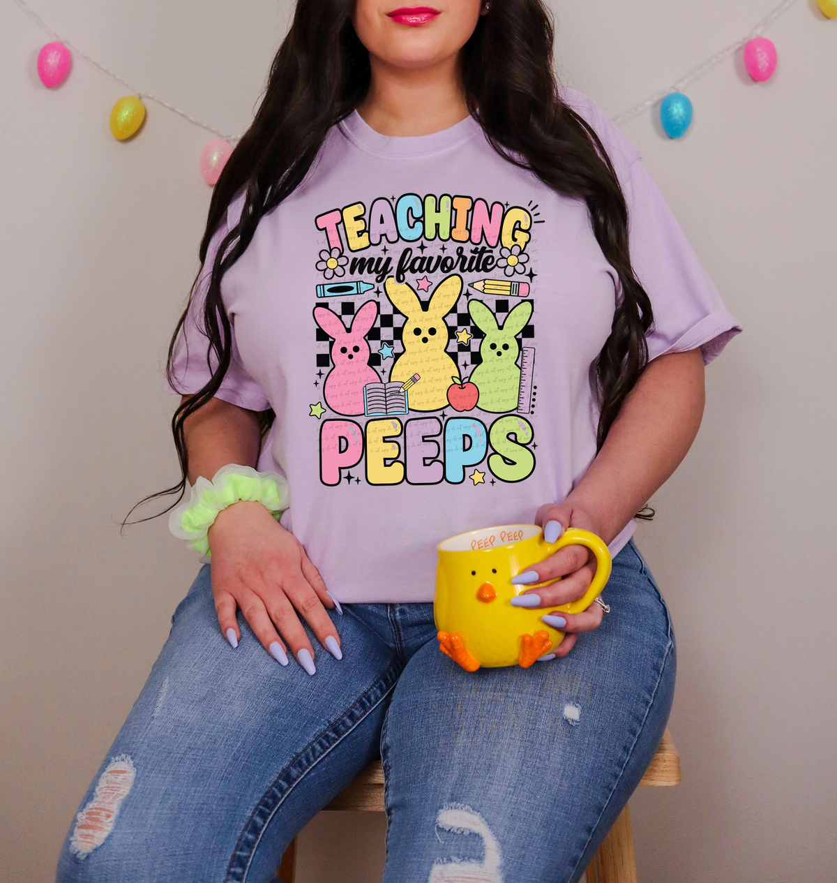 Teaching My Favorite Peeps Bunnies 81793 DTF Transfer