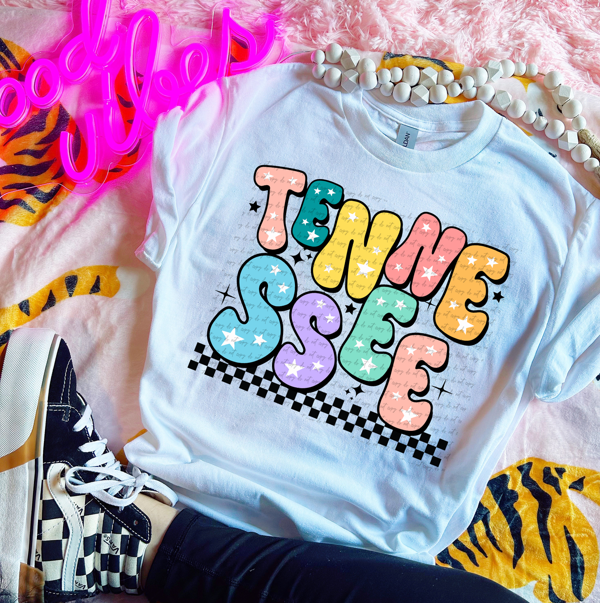 Tennessee Colorful Groovy Font 89188 DTF Transfer