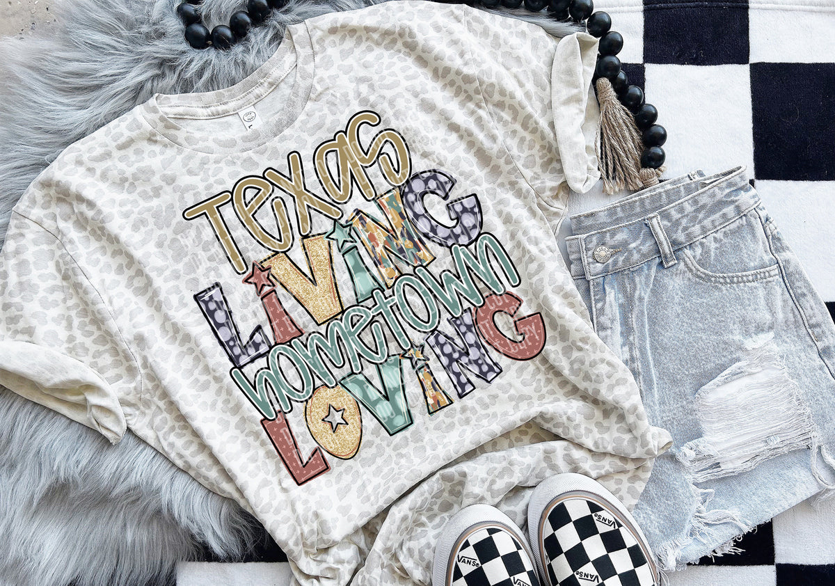 Texas Living Hometown Loving 57868 DTF transfer
