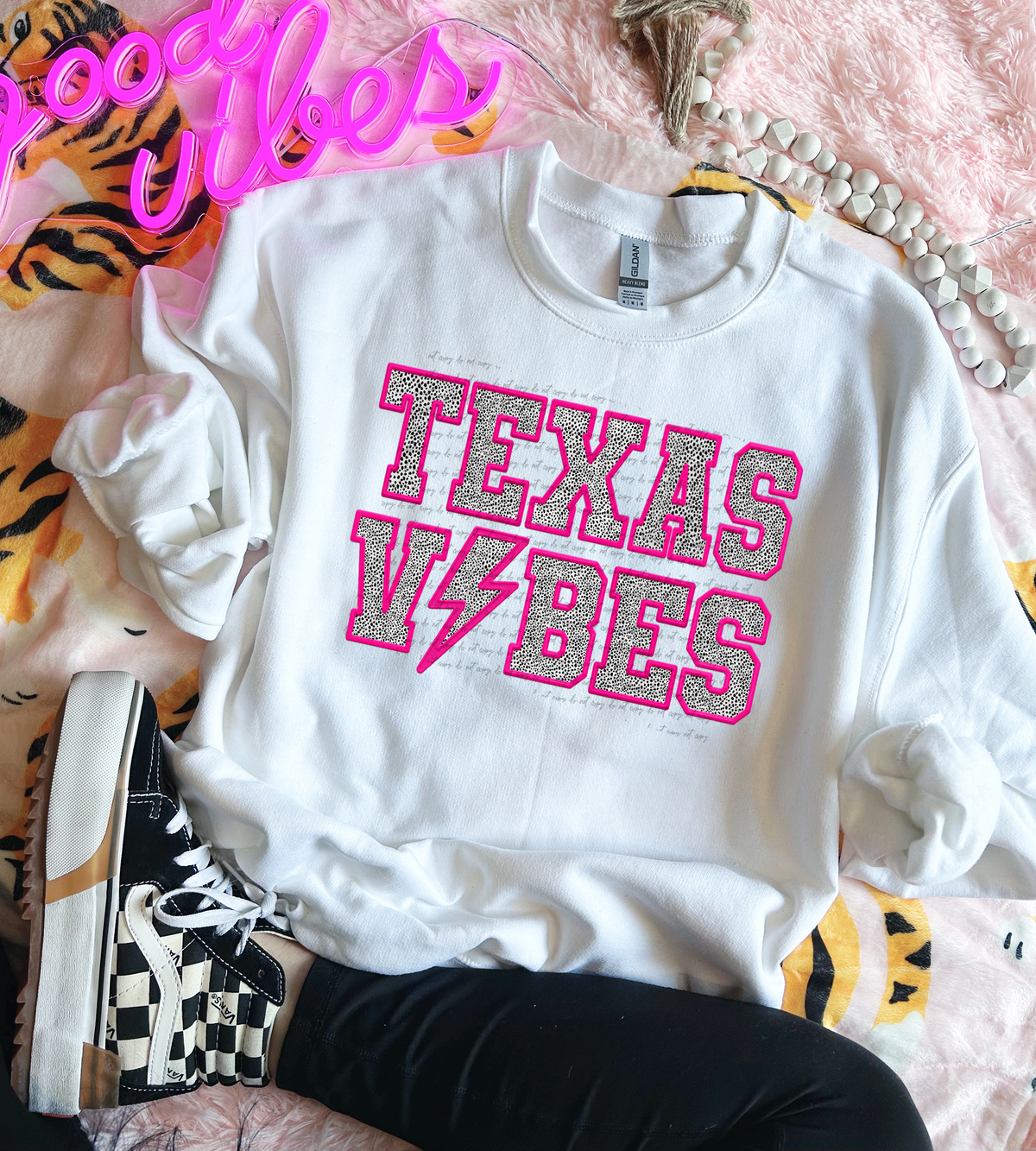 Texas Vibes Faux Embroider 46772 DTF transfer