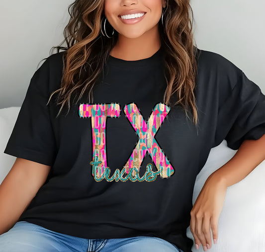 TX Texas Brushstrokes 69583 DTF transfer